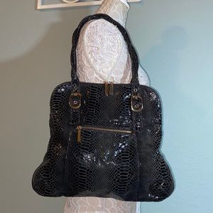 Vintage Tiffany & Fred Embossed Shoulder Bag